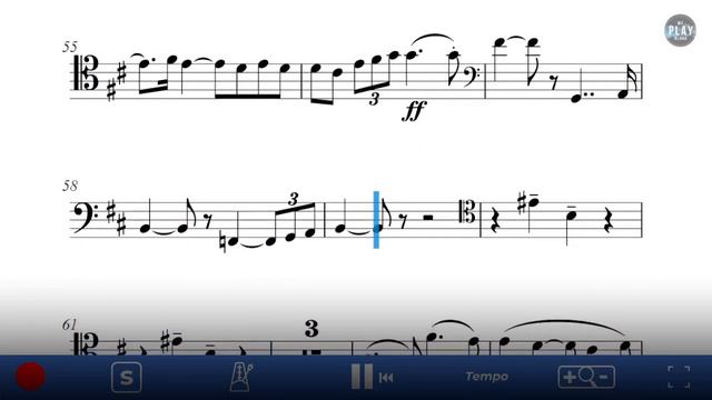 Play Along for Trombone: Piece in eb Minur | For Trombone and Piano | Guy Ropartz (no metronome 👇) смотреть онлайн