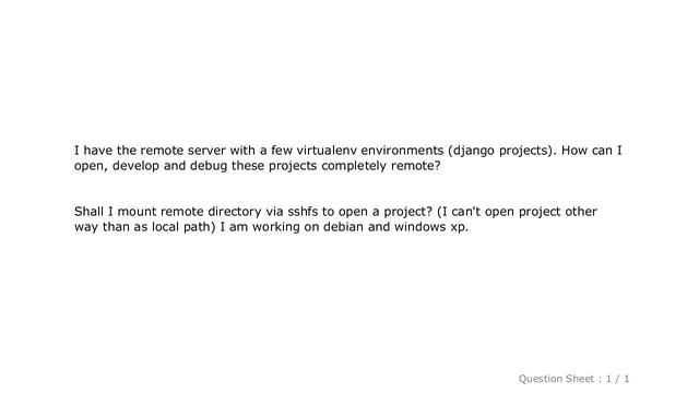 Django : pycharm remote project with virtualenv смотреть онлайн