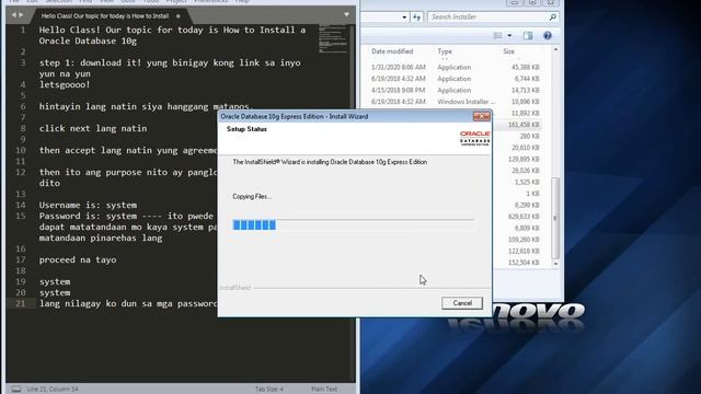 1 Oracle 10g installation смотреть онлайн