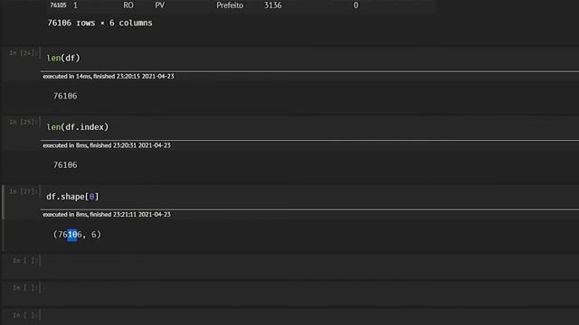 4 formas de encontrar número de LINHAS e COLUNAS do dataframe - Python PANDAS смотреть онлайн