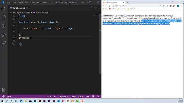 PHP Function Arguments смотреть онлайн