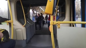 !Эксклюзивчик! Поездка на автобусе ЛиАЗ 6213.22 по маршруту КМ1. м.Царицыно-м.Автозаводская