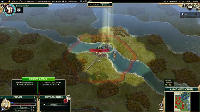 Civilization V Brave New World - Civil War Scenario - Episode 2 ...The Culpeper Blitzkrieg!... смотреть онлайн