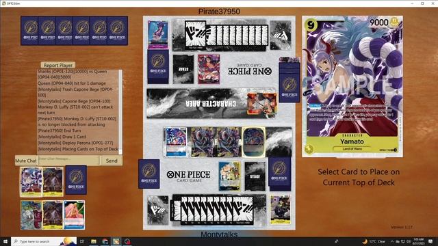 OP-04 Blue/Yellow Queen Profile and Playthrough смотреть онлайн