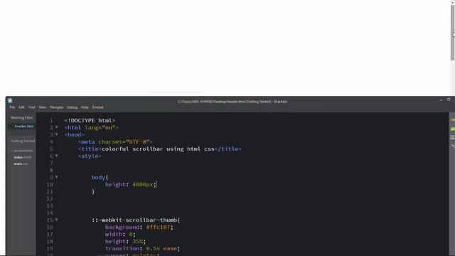 How to Create Colorful Scrollbar using HTML CSS in 2 Minute - Web Design Tutorial смотреть онлайн