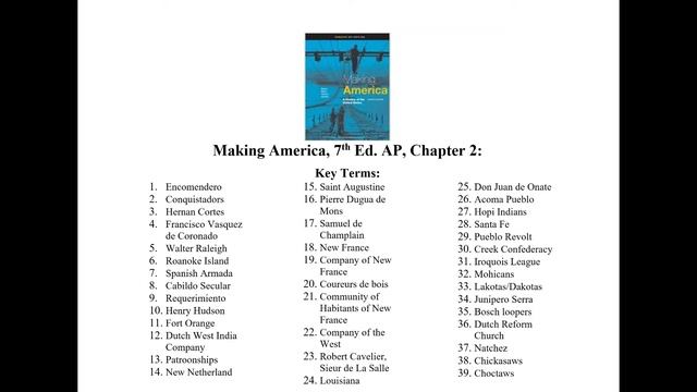 Making America, 7th Ed. AP, Chapter 2: A Continent on the Move, 1400-1725 смотреть онлайн
