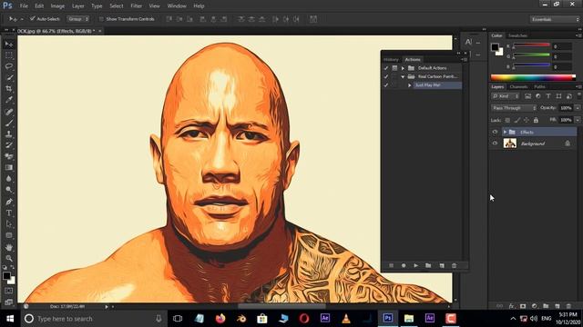 CARTOON EFFECT in Photoshop - ( 1 Minute ) Photoshop Action смотреть онлайн