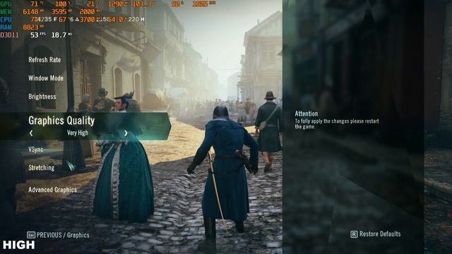 RX 480 8GB | Assassin's Creed Unity All Graphics settings FPS смотреть онлайн