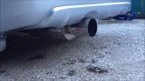 STi выхлоп на SUBARU FORESTER SG