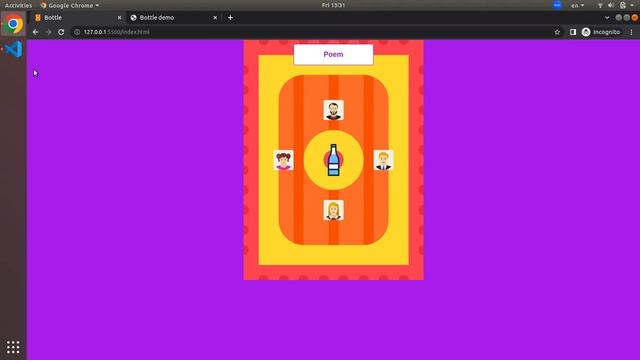 Создаём игру "Бутылочка" на html/css/js смотреть онлайн