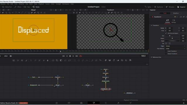 A tutorial on how to use a displace node in DaVinci Resolve Fusion Page смотреть онлайн