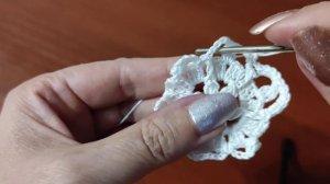 Снежинка крючком для начинающих. Урок 6. (720p).mp4