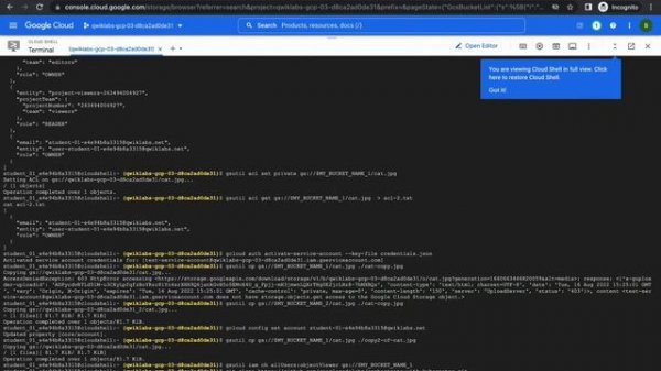 Accessing the Google Cloud Console and Cloud Shell || #qwiklabs ||