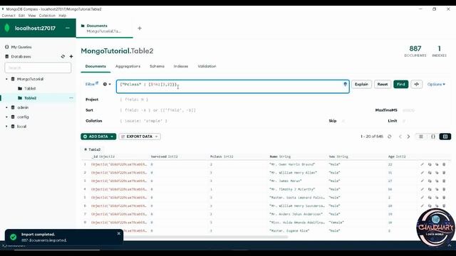 Filtering Data & Sorting Data in MongoDB Compass смотреть онлайн