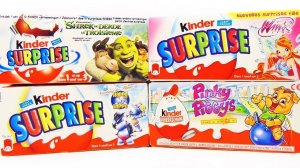 Раритетные КИНДЕР СЮРПРИЗЫ #12 ШРЕК, Клуб Винкс Феи Winx, Бегемотики Шоу талантов Happy Hipo, Свинки