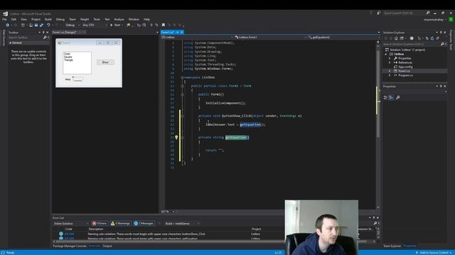 Using a Listbox Control and Method/Function Return Values смотреть онлайн