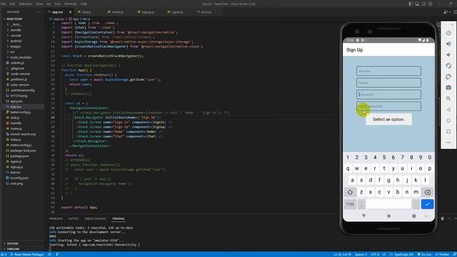 Signup | React Native Chat Application | Java Institute смотреть онлайн