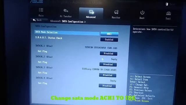 Sata Mode Selection