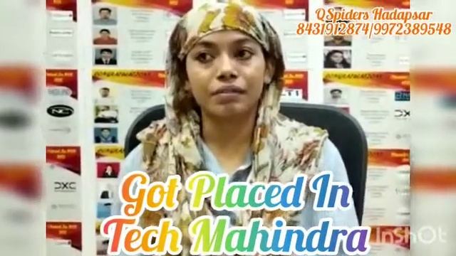 QSPIDERS/JSPIDERS HADAPSAR STUDENT GOT PLACED AS ASSOCIATE TEST ENGINEER смотреть онлайн
