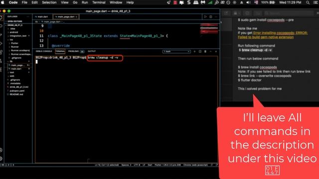 fix flutter error | warning: cocoapods minimum required version not installed or not in valid state смотреть онлайн