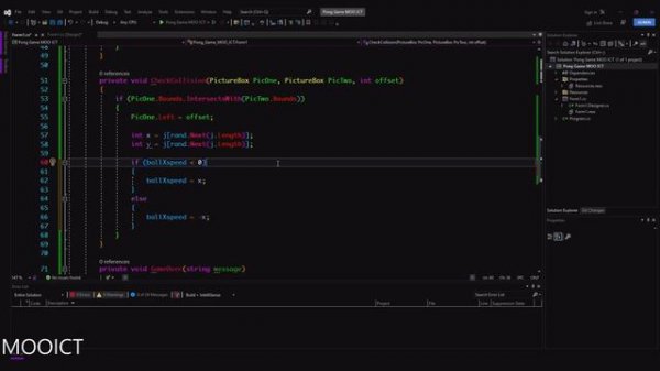 C# Tutorial - Create a simple Pong Game with Windows Forms and Visual Studio