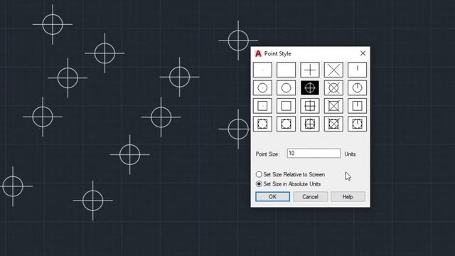 [AutoCAD] Modificar forma y tamaño de puntos смотреть онлайн