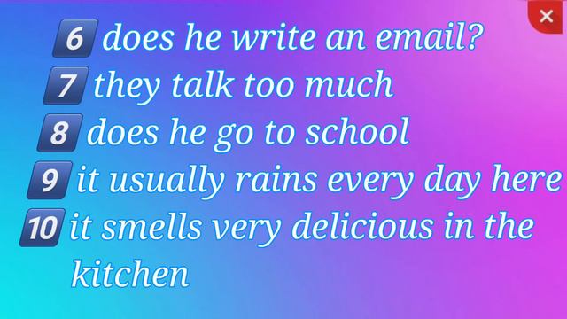 25 sentences Of Simple Present Tense | Example Sentences Of Simple Present Tense | Present Tense смотреть онлайн