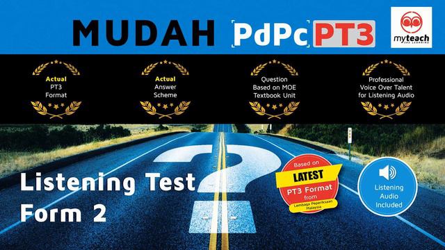 Mudah PDPC Listening Test Form 2 Set 1 Track 3 смотреть онлайн