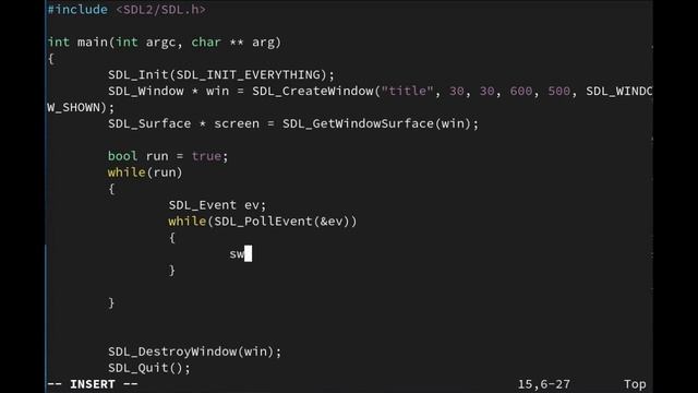 SDL2 Event Handling смотреть онлайн