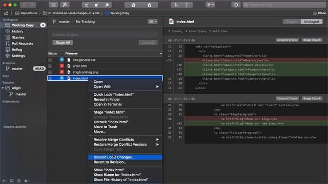 Surviving with Git #1: Discarding All Local Changes in a File смотреть онлайн