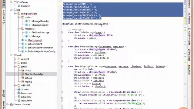 19 Intro to the Java API for WebSockets Decoding Messages смотреть онлайн