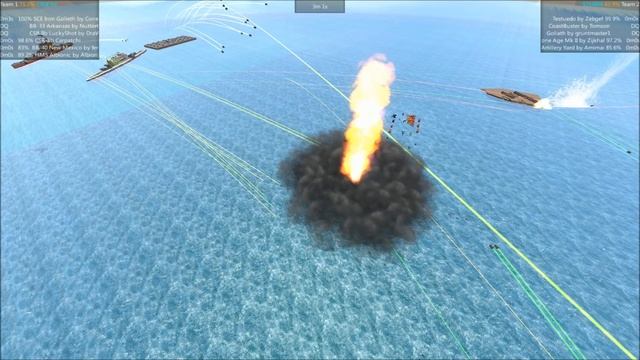 From The Depths Tournament Battleship Brawl S3 Bonus Battle 3 Battleships vs Metaships смотреть онлайн