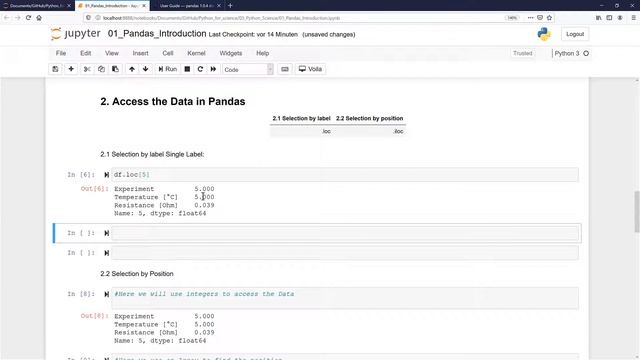 Tabular data - Introduction to pandas (Python- jupyter notebook) смотреть онлайн