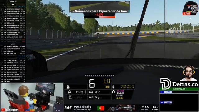Onboard: Oreca 07 LMP2 - PTSims.net Racing - #2 Stint's - VEC12 - 24 Heures du Mans смотреть онлайн