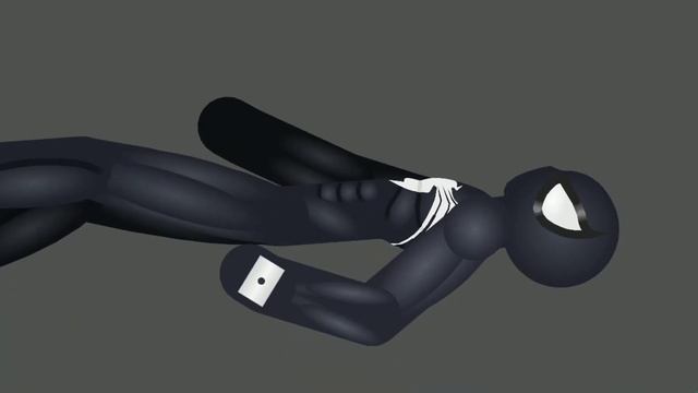 Symbiote Spiderman VS Venom (Stick Nodes) | With sound effects | Stick Animation Zone смотреть онлайн