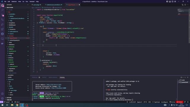 Export Data to CSV | Adonis 5 Guide смотреть онлайн