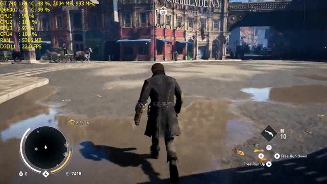 Assassins Creed Syndicate | High | Geforce GT 740 | Q6600 (nice graphic) смотреть онлайн