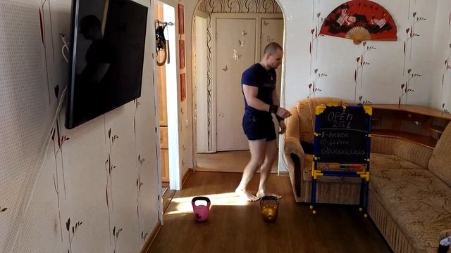 Crossfit Open 20.1 с гирями. смотреть онлайн
