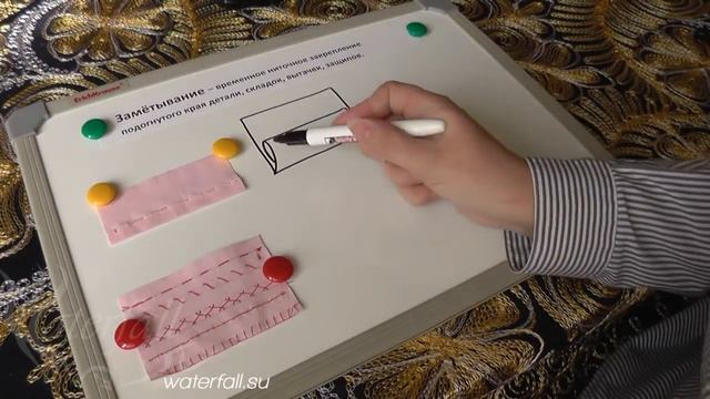 Учимся шить! Терминология ручных работ. Замётывание смотреть онлайн
