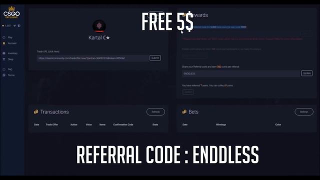 ♛Cs:Go FREE coins Exclusive code 5$ { script değil } смотреть онлайн