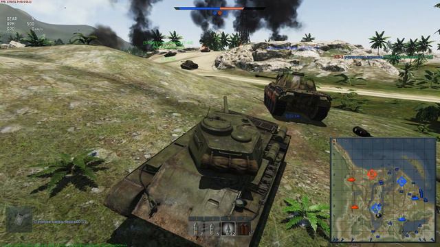 War Thunder - стрим по средам на канале Krabo Land (10.09.2014) - бой 5, Т-44 смотреть онлайн