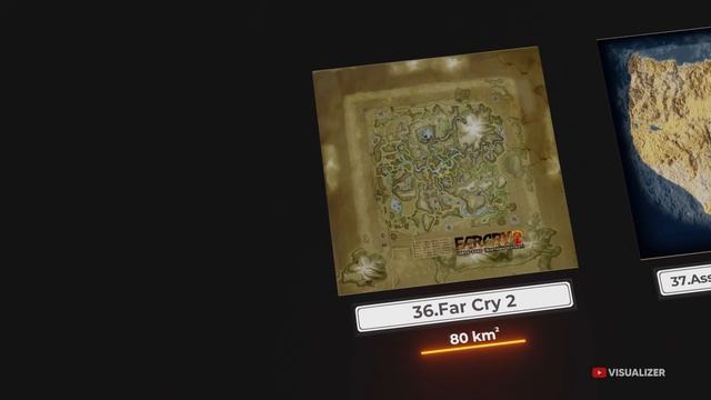 VIDEO GAME MAP Size Comparison | REAL SCALE - 2023 смотреть онлайн