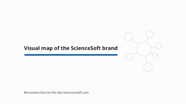 The illustration and icons for ScienceSoft USA Corporation website page. Concept смотреть онлайн