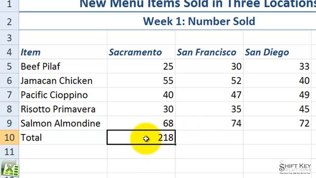 Excel 2007, Exercise 6 Using the SUM Function смотреть онлайн