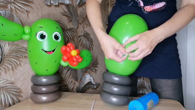 Кактус из воздушных шаров??? Cactus made of balloons смотреть онлайн