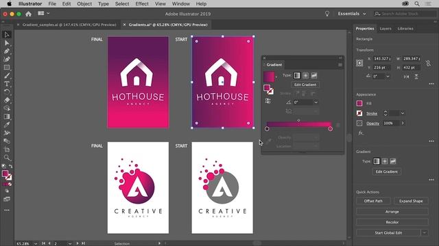 How to Create Color Gradients with Adobe Illustrator | Adobe Creative Cloud смотреть онлайн