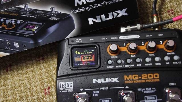 ์Nux MG-200 Modelling guitar processor смотреть онлайн