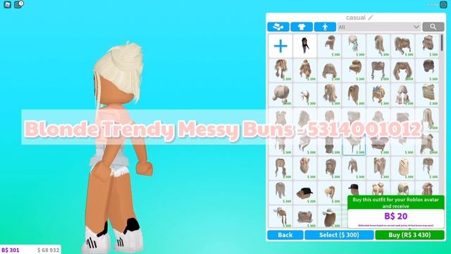 Aesthetic Blonde Hair Codes | Part 3! | Roblox Bloxburg смотреть онлайн