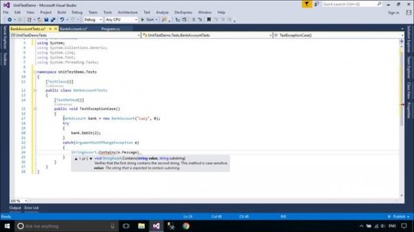 C# Tutorial - How to Create Unit Test | FoxLearn