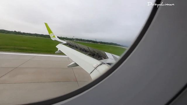 Посадка Владивосток. Аэропорт Кневичи, Airbus A320 NEO, S7 Airlines